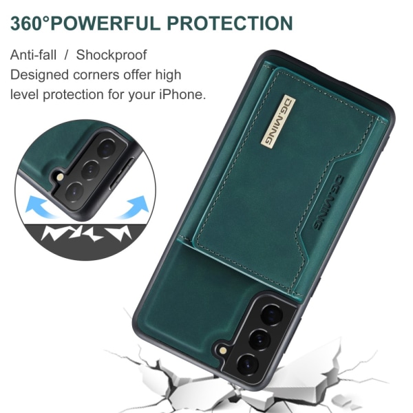 DG.MING 2 in 1 Magnetic Card Slot Case Samsung Galaxy S24 Green