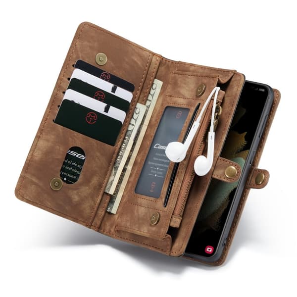 CaseMe Pungetui Multi-Slot Samsung Galaxy S21 Plus Brun