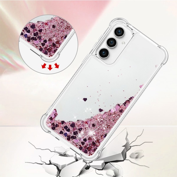 Glitter Bling TPU Case Samsung Galaxy S23 FE Roséguld