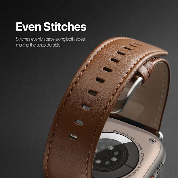Dux Ducis Nahkainen rannekoru Apple Watch 41mm Series 9 Ruskea