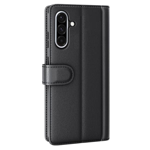 Äkta Läderfodral Samsung Galaxy A36 Svart
