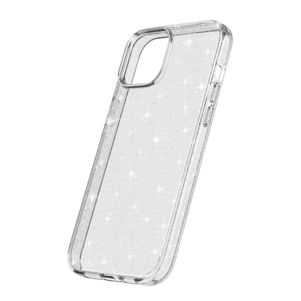 iPhone 15 Plus -kuori, glitter läpinäkyvä