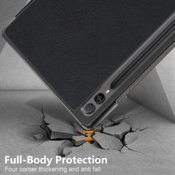 Samsung Galaxy Tab S9 Plus Fodral Tri-fold Svart