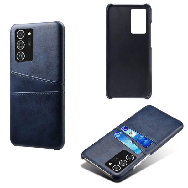 Læderetui med kortslot Galaxy Note 20 Ultra Blue