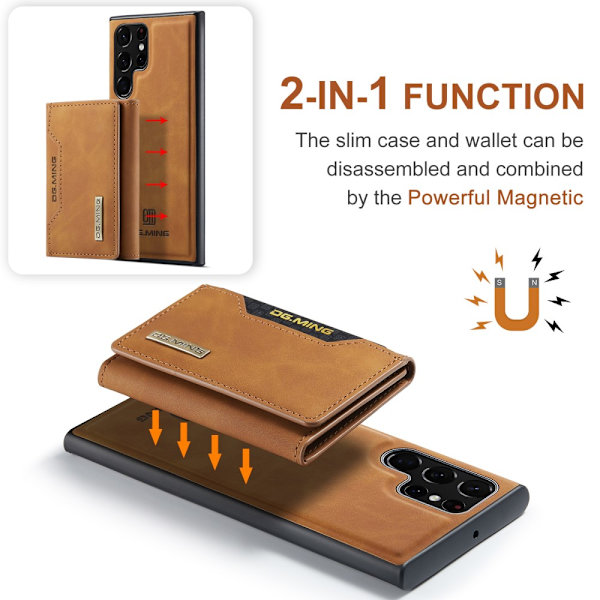 DG.MING 2 in 1 Magnetic Card Slot Case Samsung Galaxy S24 Ultra