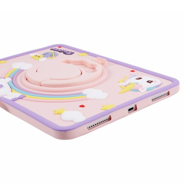 Skal Apple iPad 11 11th Gen (2025) Enhörning Med Ställ Rosa