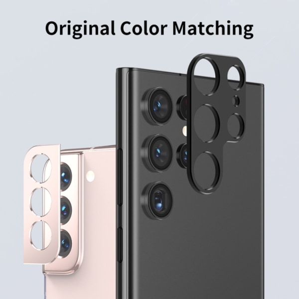 Enkay alumiininen kamerasuoja Samsung Galaxy S22 Ultra Tummanpunainen