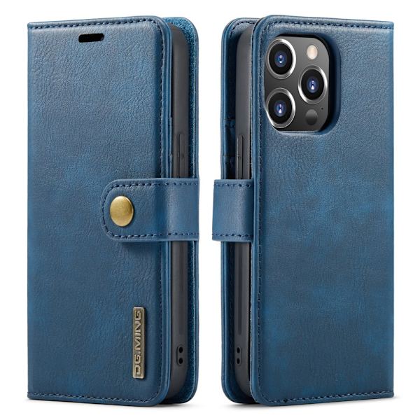 DG.MING 2-in-1 Magnet Wallet iPhone 16 Pro Blue