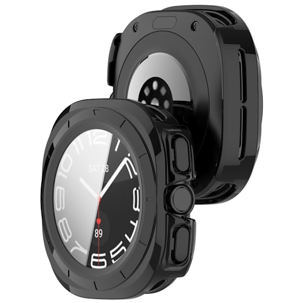 Skal Samsung Galaxy Watch Ultra 47mm Hårdplast + Glas Sort