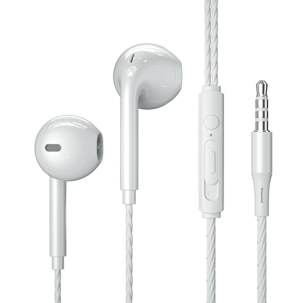 Essager Earbud 3.5mm Hörlurar 1.2m Vit