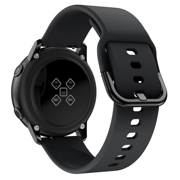 Blødt Silikonarmbånd til Samsung Galaxy Watch Active Sort
