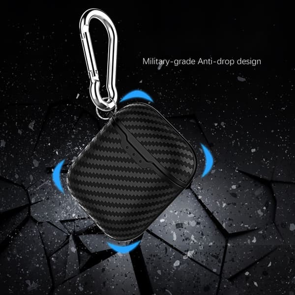 Carbon Etui Apple AirPods Sort