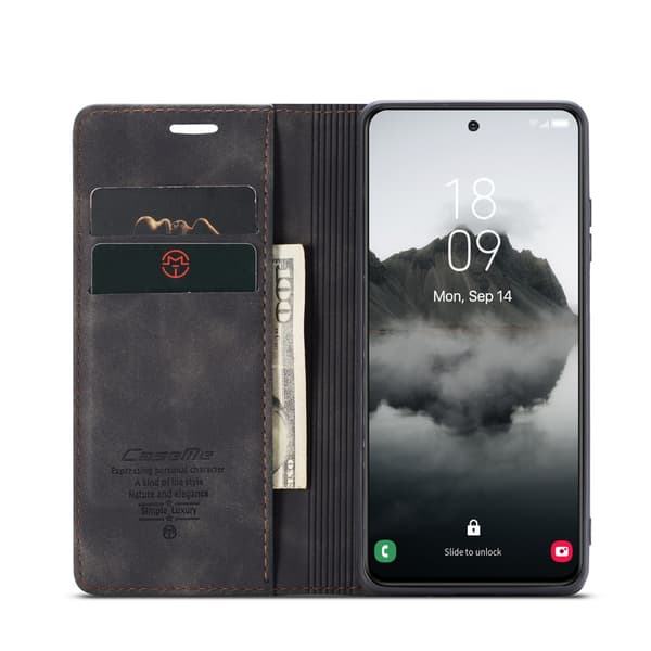 CaseMe Slim Wallet Case Samsung Galaxy S25 Plus Sort
