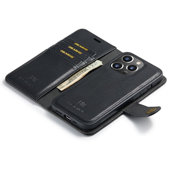 DG.MING 2-i-1 Magnet Pung iPhone 16 Pro Max Sort