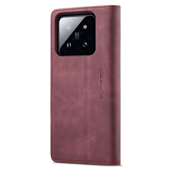CaseMe Slim Pungetui Xiaomi 14 Rød