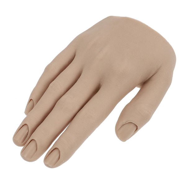 Silikon Nail Trening Hånd Nail Practice Hand Bendable Practice Hand Mannequin