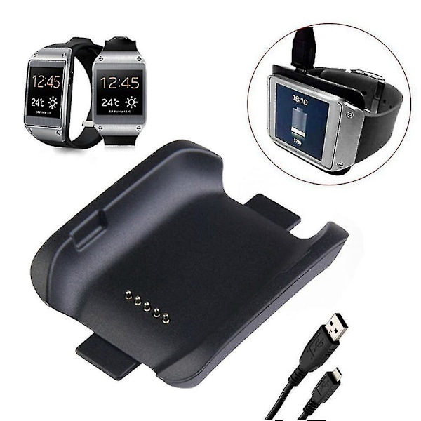 Smart Watch Laddningsdocka Laddare Dock För Samsung Galaxy Gear Sm-v700 Smart Watch Tw DB Dark grey