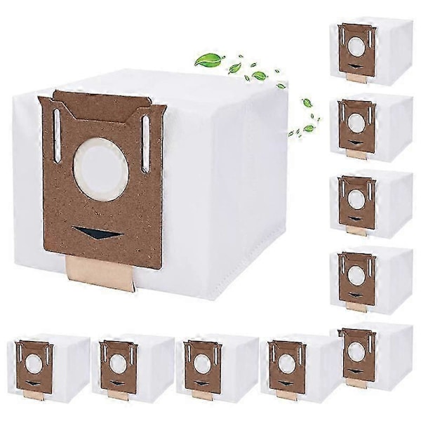 Förpackning med 10 dammsugarpåsar för Deebot N8+, N8 Pro+, Ozmo T8, T8, T8+, T9+ Station Dammsugare [DB] As shown