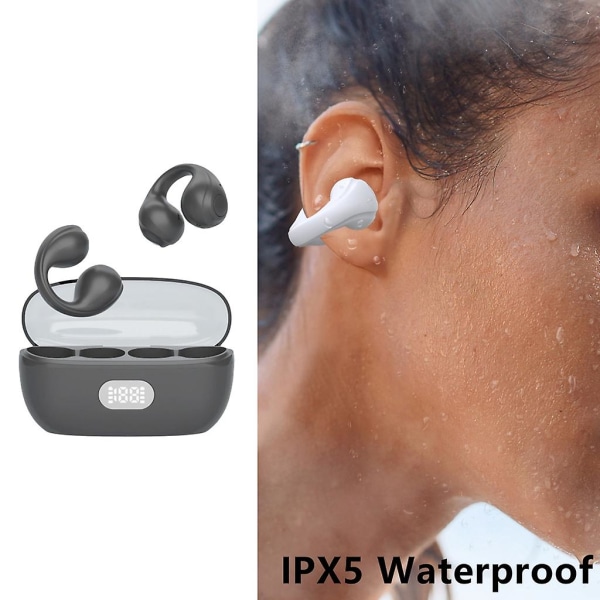 Bluetooth-kompatible øretelefoner 5.3 Tws trådløse hodetelefoner med LED-skjerm Stereohodesett Ørepropper Støyreduksjon