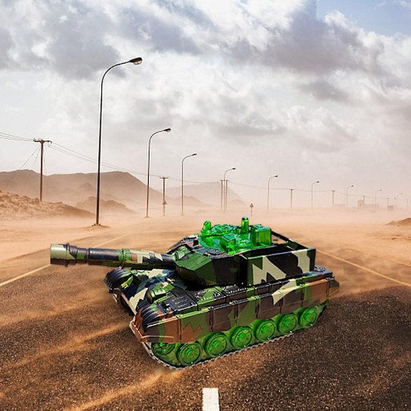 Elektrisk lille tank til børn, lys- og lydeffekter, manuel tårn, universel tank, legetøjstank Db B