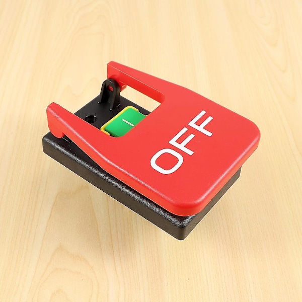 Off-on Rød Dæksel Nødstop Trykknap Afbryder 16a -off/undervoltage Beskyttelse Elektromagnetisk{DB}