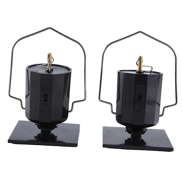 Solcelledrevet hengende displaymotor roterende liten motor solenergi vindspinnermotor flerbruks roterbar krok 2stk