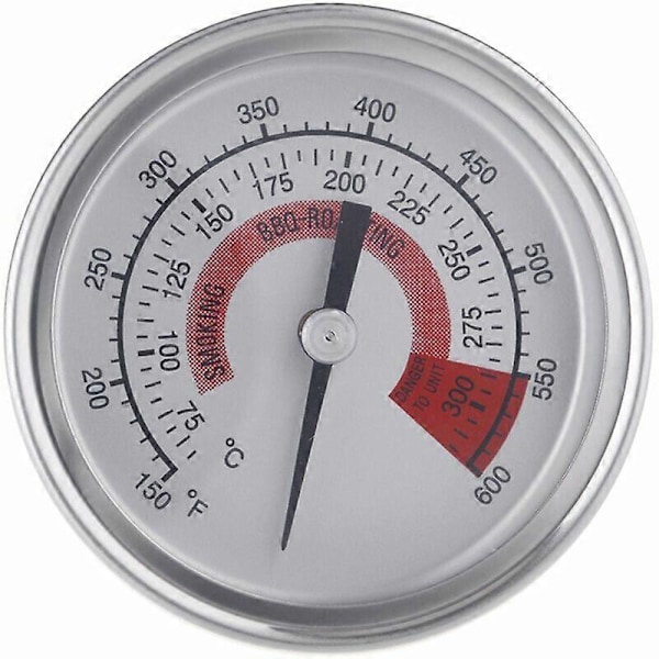 Grilltermometer i rustfritt stål, bimetall, gave [DB]