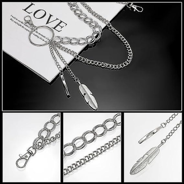 Jean Chains, Byxor Kedja Byxor Kedja Punk Fjäder Byxor Kedja För Byxor