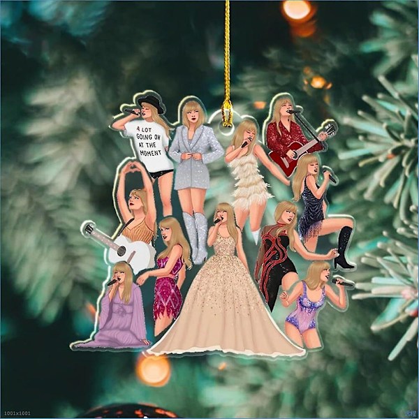 2023 Taylor Swift-inspirerad hängande pendelprydnad julgransdekoration julklapp till Swiftie-fans DB D