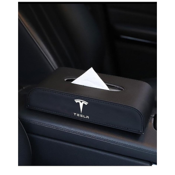 Ansigtsvævsholdere til tesla model 3 model y papir multifunktion tissue box db