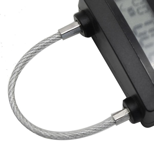 Metall Timerlås Usb Lcd-skjerm Metall Elektronisk Oppladbar Timer Multifunksjons Hengelås Hvit