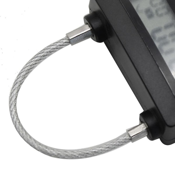 Metallinen ajastinlukko USB LCD-näyttö Metallinen elektroninen ladattava ajastin Monitoiminen riippulukko valkoinen
