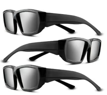 Eclipse Glasses (3-Pack) 2024 Approved Plastic Eclipse Glasses CE & ISO Certified Solar Eclipse Glasses for Kids & Adults
