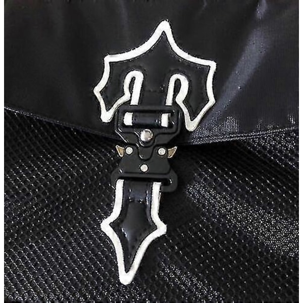2023 Unisex Postinkantajalaukku Muoti Olkalaukku Oxford-kangas Hip Hop -laukku-MXBC [Db] black reflective