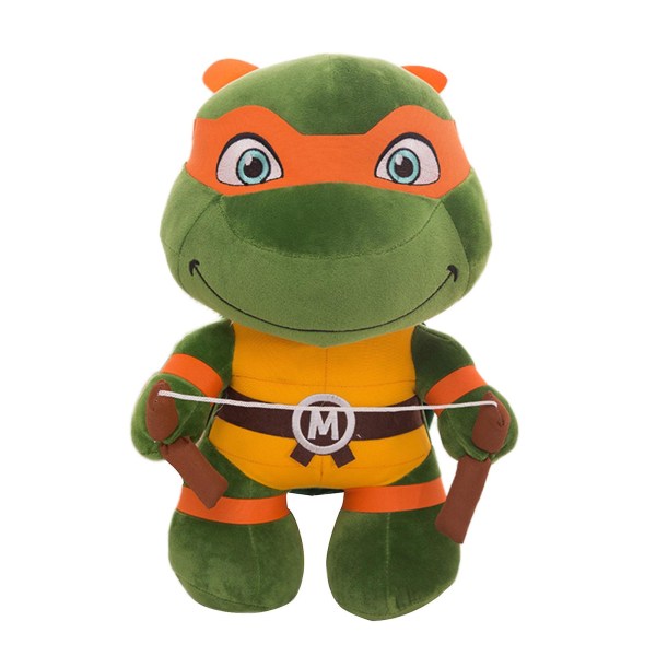 Teenage Mutant Ninja Turtles Plys Tmnt Leonardo Plysj Søde Skildpadde Plysdyr Dukke Til Børn DB Orange 35cm