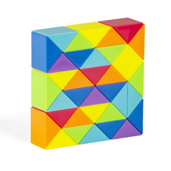 24/36/48/60/72 Magisk linjal Slange Twist Cube Stress pedagogiske leker Barn Gaver Magisk Puslespill Folding pedagogiske leker Db 72 Segments