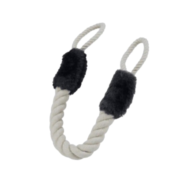 Dørhåndtak Trekktau Anti-Klype Stropper Stopper Multifunksjonell Hund Fingerbeskytter Dørtau for Soverom Stue db black 60cm