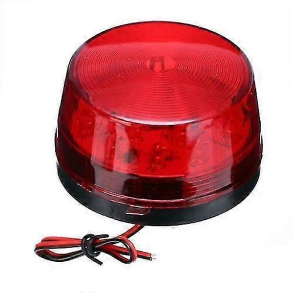 LED Stroboskop Varningsljus Nödljus Blinkande Lampa 12V Signallampa [DB] Red