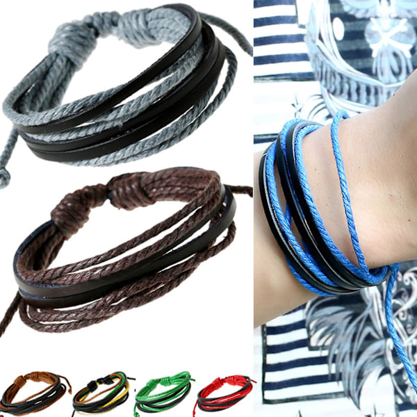 16 Färgade Hamparep 1mm Hampavaxat Hamparep DIY Flätad Armband [DB] C