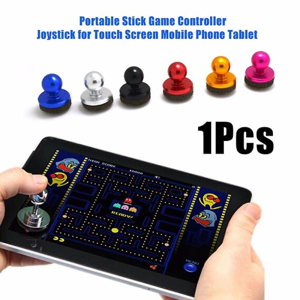 Bærbar Stick Game Controller Joystick Til Touch Screen Mobiltelefon Tablet Jikaix Black