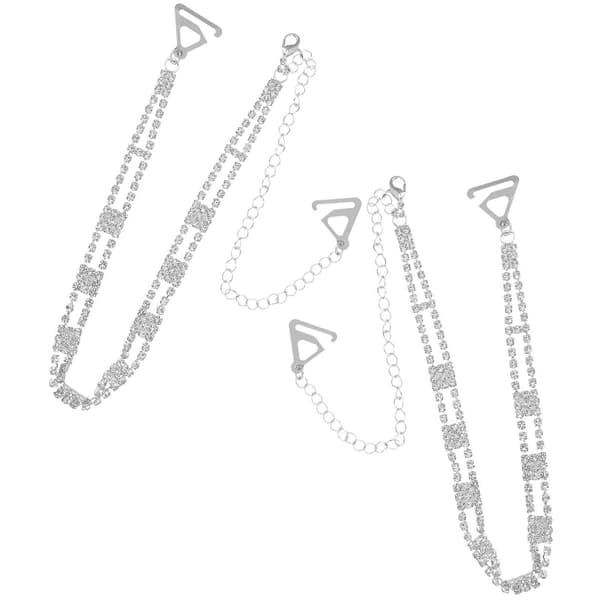 BH-stropp erstatning Rhinestone Metall Dekorative BH-stropper 1Par[DB]