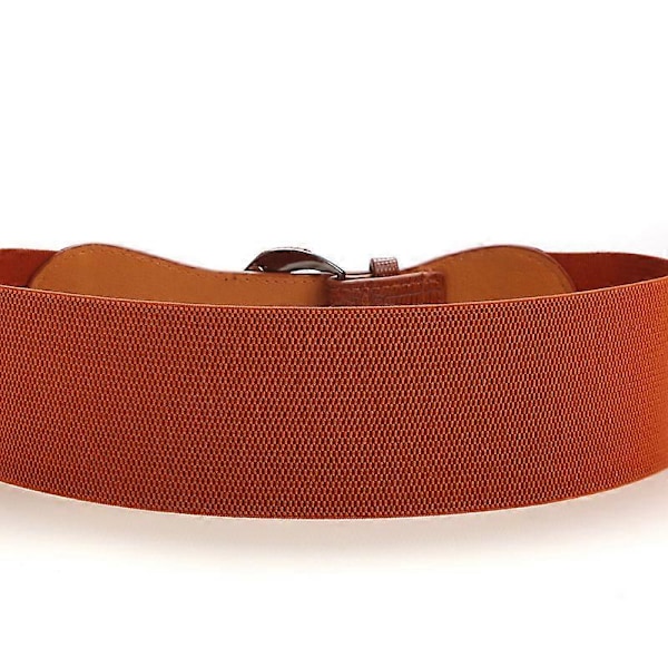 Elastiskt brett dam-bälte db Brown