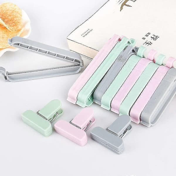 24 Styk Poseclips Forseglingsclips Plastikposer Poseclips Forseglingsclips Plastik Forseglingsclips Forsegl Cl db