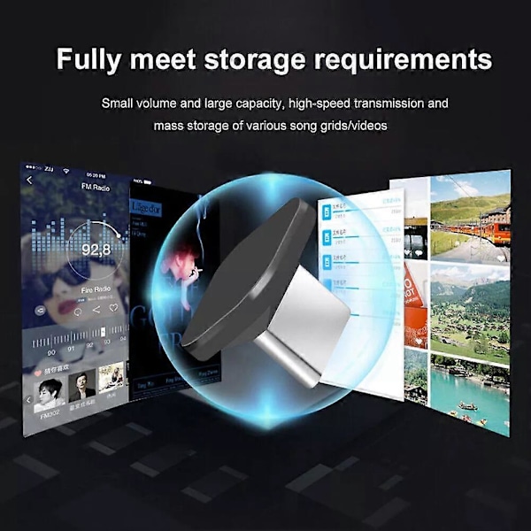 16GB/32GB/64GB Type-C Flash IPX-7 Vanntett Mini USB Flash Drive Minnebrikke [db] 16GB