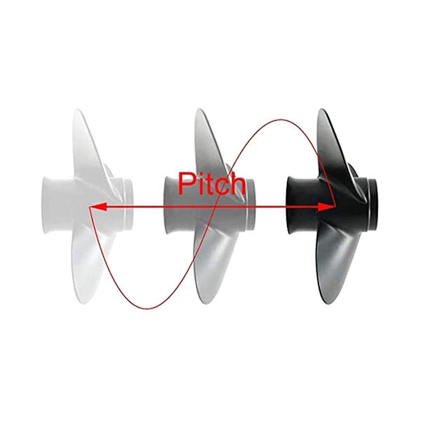 Udenbordsmotor Propeller til 6hk 8 1/2 X7 1/2 Bådmotor Skrue Marin Motordel 7 Spline 6g1-45943-00-e [Db] white