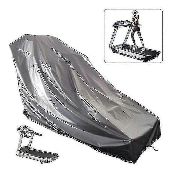 Vanntett tredemølledeksel, støvdeksel for utendørs og innendørs treningsmaskin, beste gave [DB] Sliver 200*95*110 cm