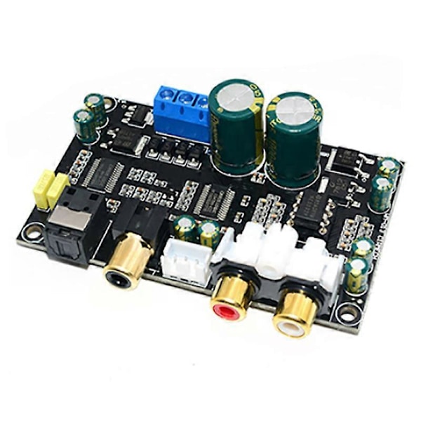 CS4398+CS8416 Dual-Core Decoder Board HIFI Entusiast 24BIT 192KHz Koaksial Optisk Fiber DAC Lyd [DB] as shown