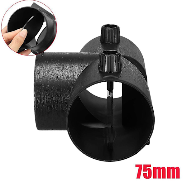 75mm T-Formet Parkvarme Luftventil Udluftningsforbindelse Med Dobbelt Reguleringsventil Klapper Til Webasto {Db} Black