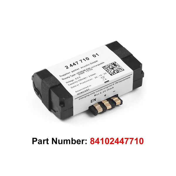 Sos nødbatteri 84102447710 84109361678 For F20 F22 F40 G30 F90