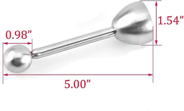 Æggebægersæt og æggeåbner i rustfrit stål (7 stk.)